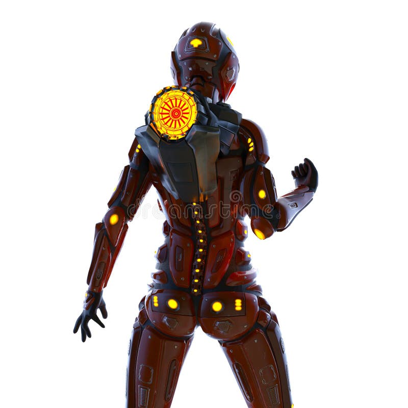 Vrouwelijke robot vector illustratie