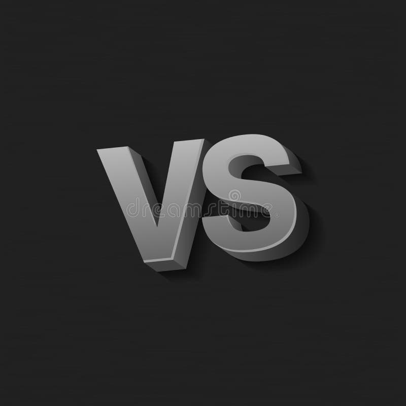 Versus Logo. VS Vector Letters Illustration. Competition Icon. Fight