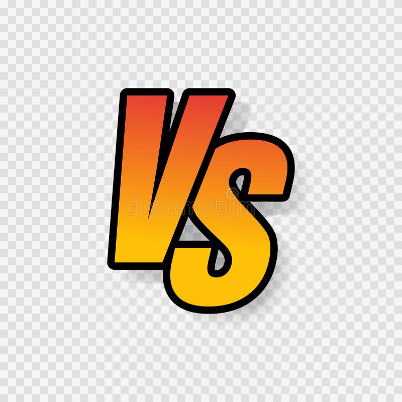 Vs Letters or Versus Logo Vector Sign Isolated on Transparent Background  Stock Illustration - Illustration of concept, action: 152594029