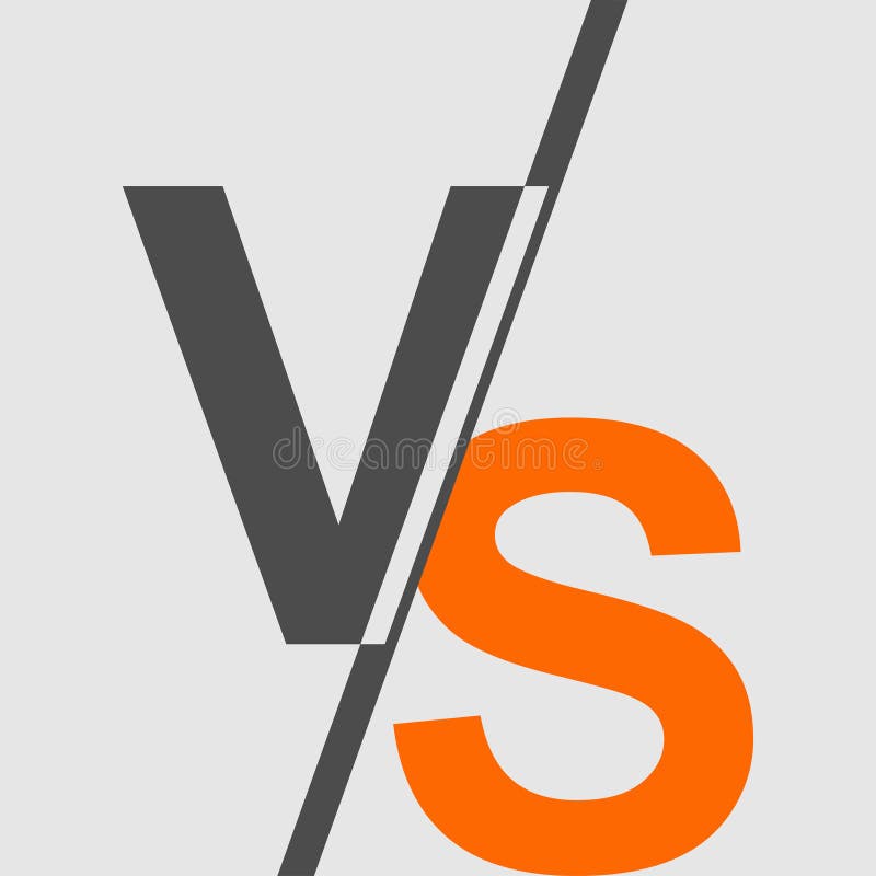 VS. Versus VS letters logo royalty free illustration