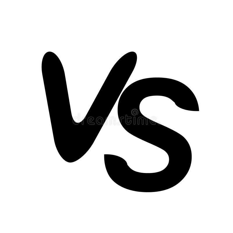 Vs Versus Letters Vector Logo Icon Isolated On White Background Vs Versus Symbol For Confrontation Stock Vector Illustration Of Competitive Challenge