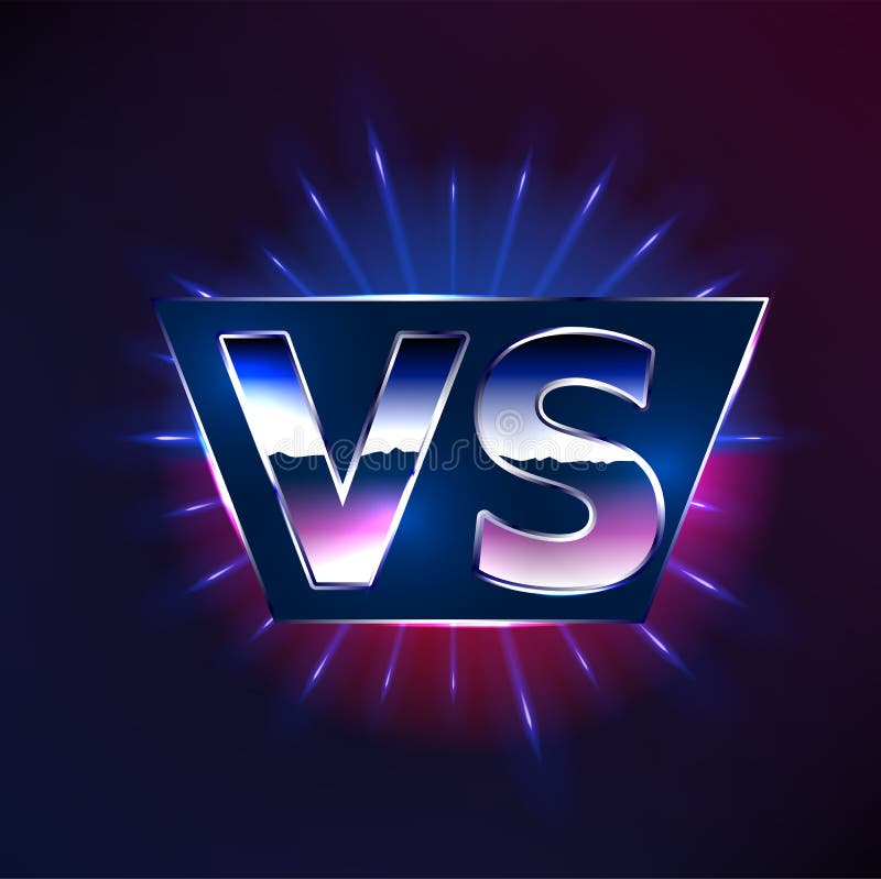 Vs or versus vector sign, game or sport symbol vector illustration
