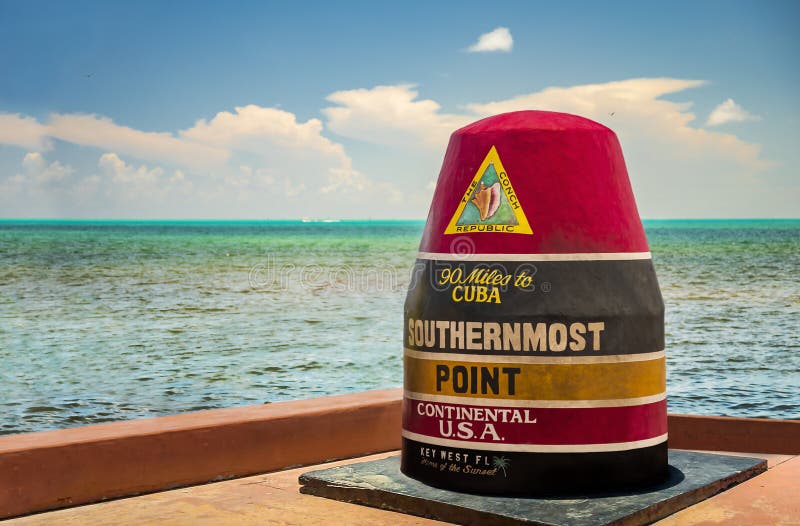 VS-Zuidelijkste-puntmonument en Key West Tourist Attraction