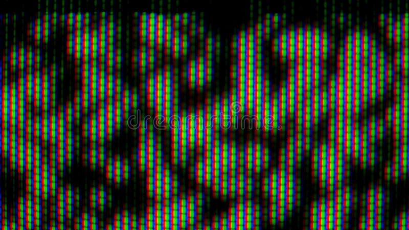 Vue agrandie des pixels RVB sur un écran moderne banque de vidéos