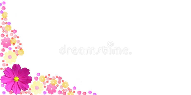 Vue avec des fleurs de couleur illustration de vecteur Vue avec des fleurs de couleur illustration de vecteur