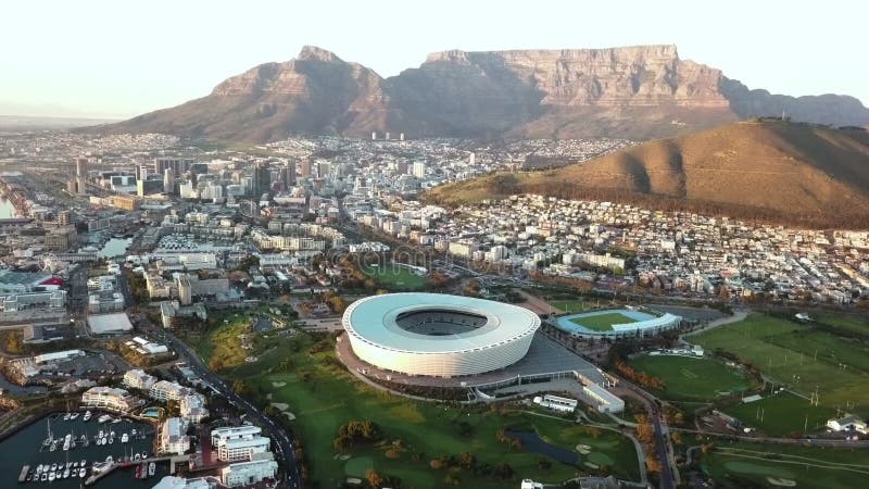 Vue aérienne au-dessus de Cape Town, Afrique du Sud