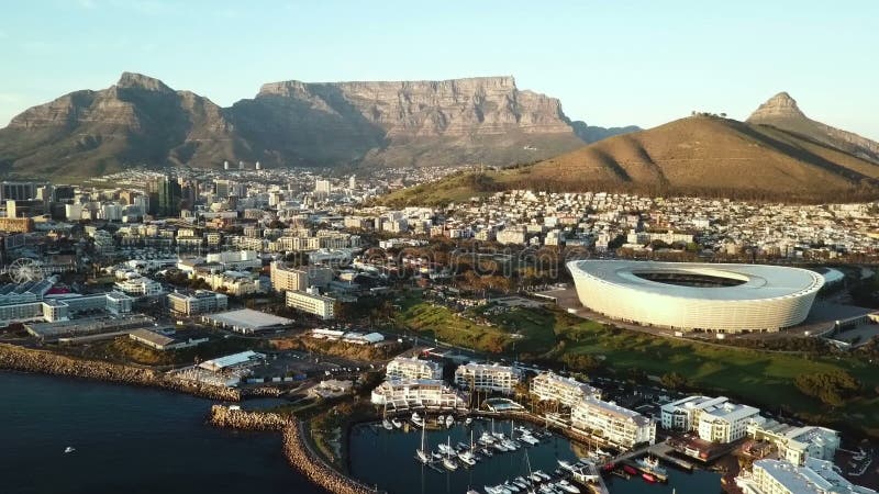 Vue aérienne au-dessus de Cape Town, Afrique du Sud