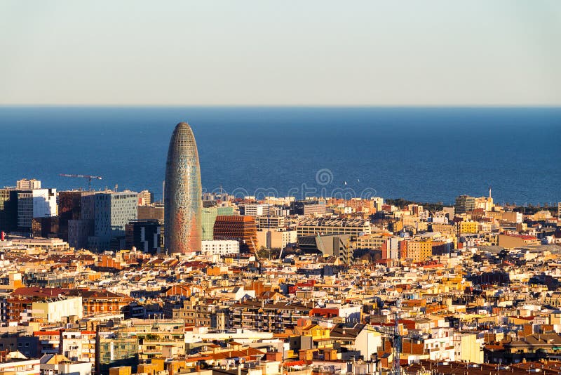 Vue Aérienne De Barcelone, Barcelone, Espagne Photo stock Image du international, maisons