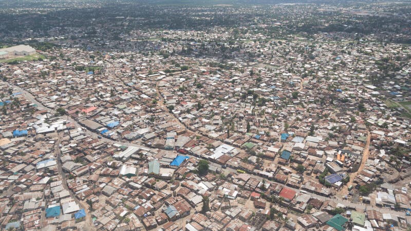 Vue aérienne de Dar es Salaam photo libre de droits