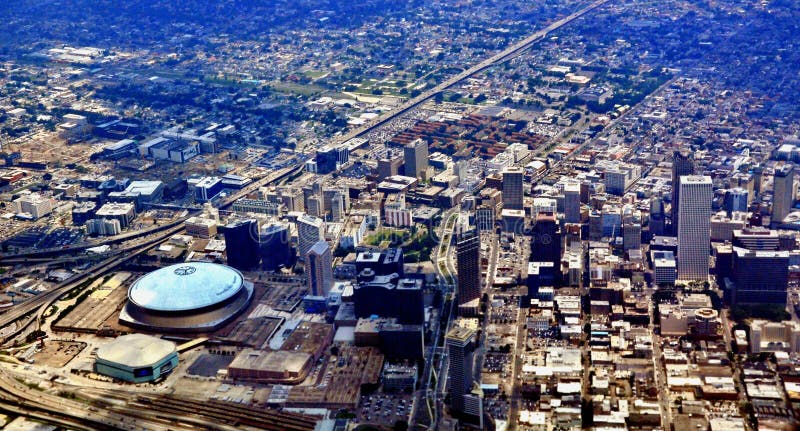 Vue aérienne de La Nouvelle-Orléans, Louisiane photo libre de droits