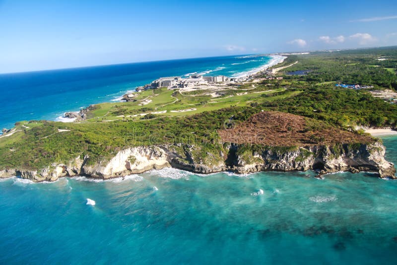Vue aérienne de la plage de Macao photo stock