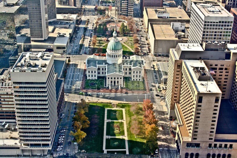 Vue aérienne de St. Louis photo stock