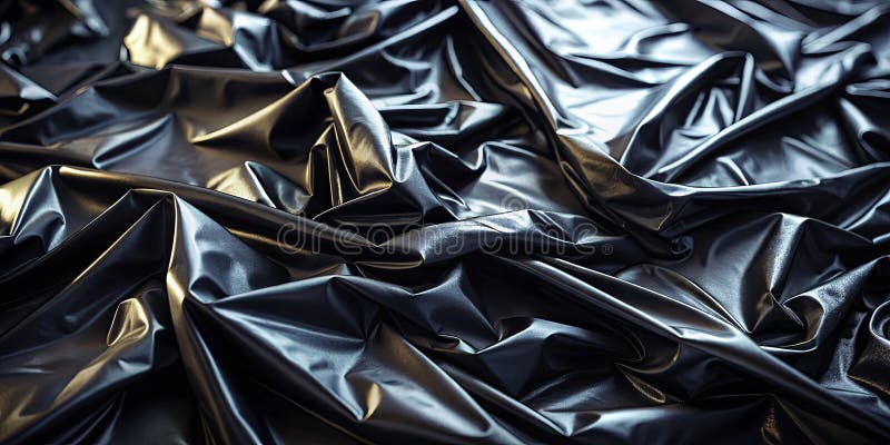 Vue aérienne dramatique du tissu en latex noir ondulé une prise de drone haute précision capturant une surface texturée complexe e illustration de vecteur