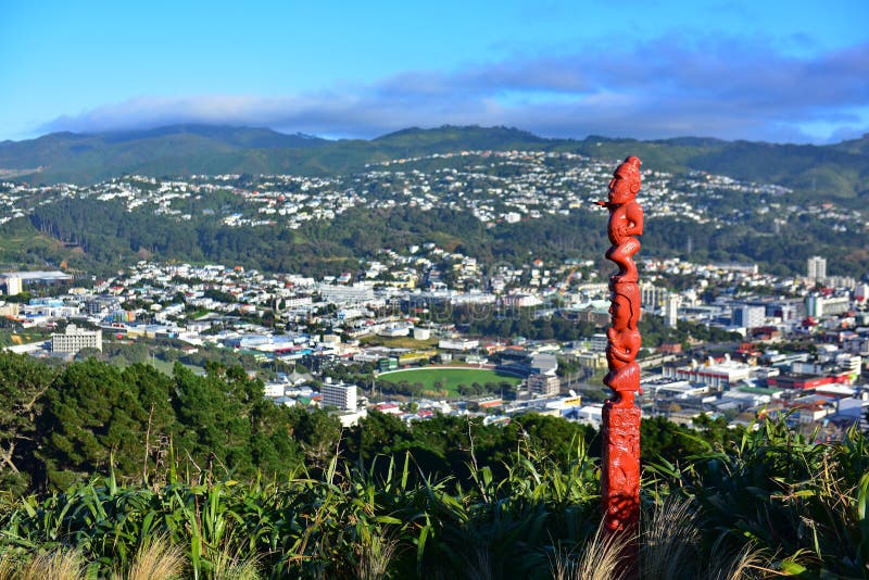 Vue aérienne Wellington de ville image stock