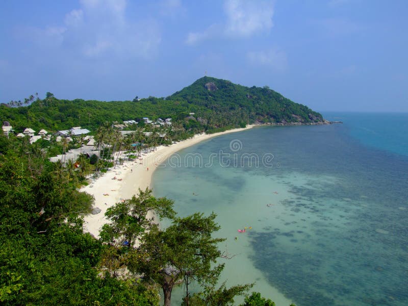 Vue d'Ariel de plage tropicale, Thaïlande. photo libre de droits