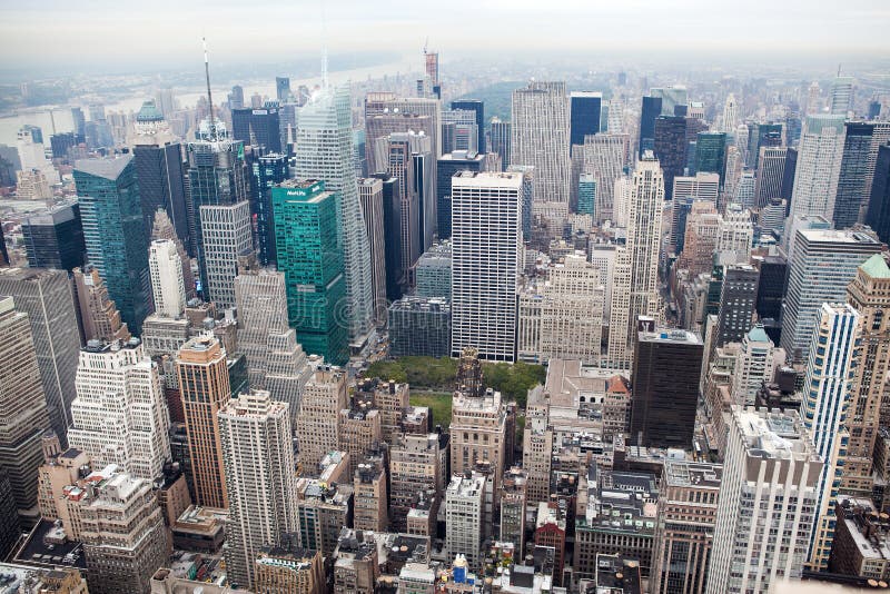 Vue d'horizon de New York City Manhattan photo stock Vue d'horizon de New York City Manhattan photo stock