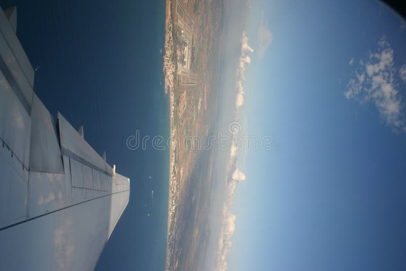 Vue d'un avion photo libre de droits Vue d'un avion photo libre de droits