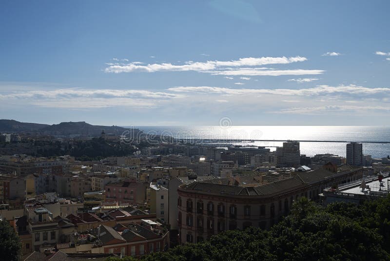 Vue de Cagliari images libres de droits Vue de Cagliari images libres de droits