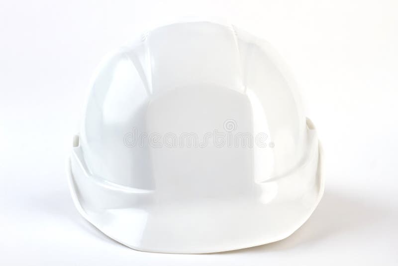 Vue de face de casque de sécurité du travail images libres de droits Vue de face de casque de sécurité du travail images libres de droits
