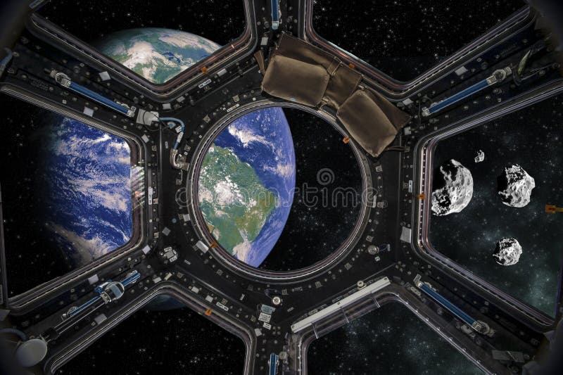Vue de la terre d'un vaisseau spatial ?l?ments de cette image meubl?s par la NASA illustration stock Vue de la terre d'un vaisseau spatial ?l?ments de cette image meubl?s par la NASA illustration stock