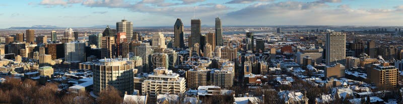 Vue de Montréal du centre photos stock Vue de Montréal du centre photos stock