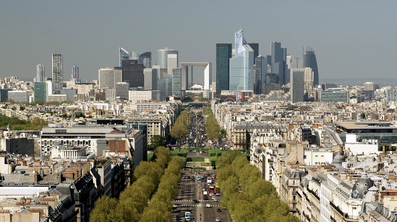 Vue panoramique de Paris photos stock