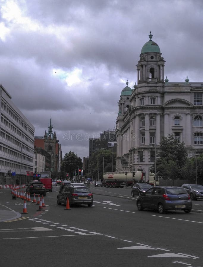Vue de rue dans le glaslow, Ecosse photo stock Vue de rue dans le glaslow, Ecosse photo stock