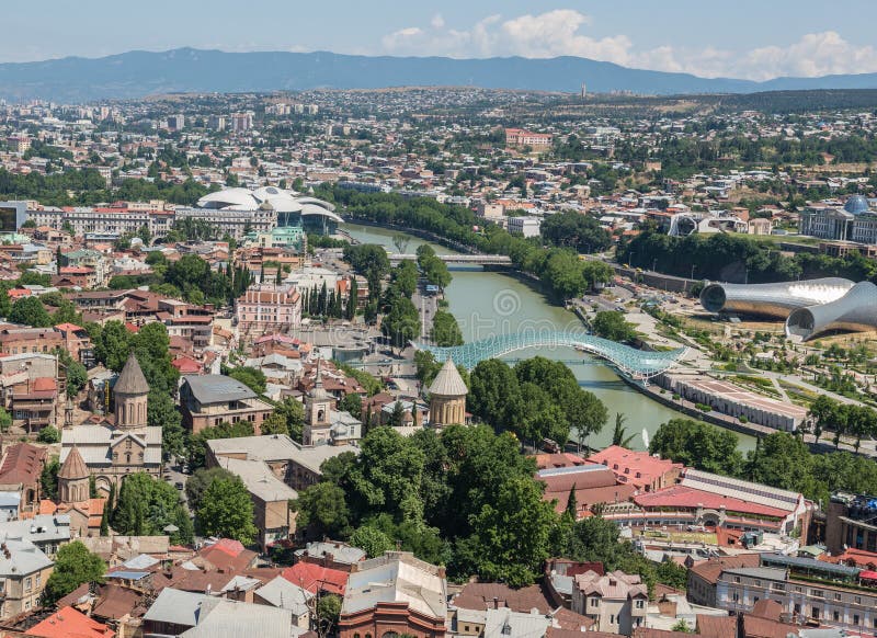 Vue de Tbilisi images libres de droits Vue de Tbilisi images libres de droits