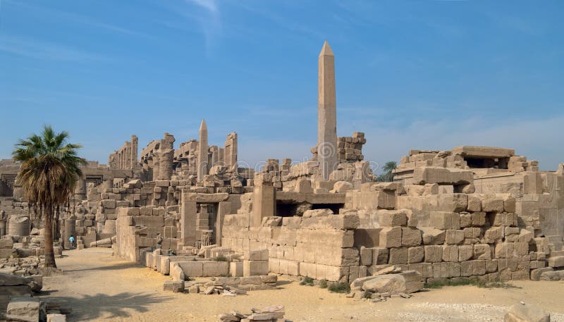 Vue de temple de Karnak, Luxor, Egypte photographie stock libre de droits Vue de temple de Karnak, Luxor, Egypte photographie stock libre de droits