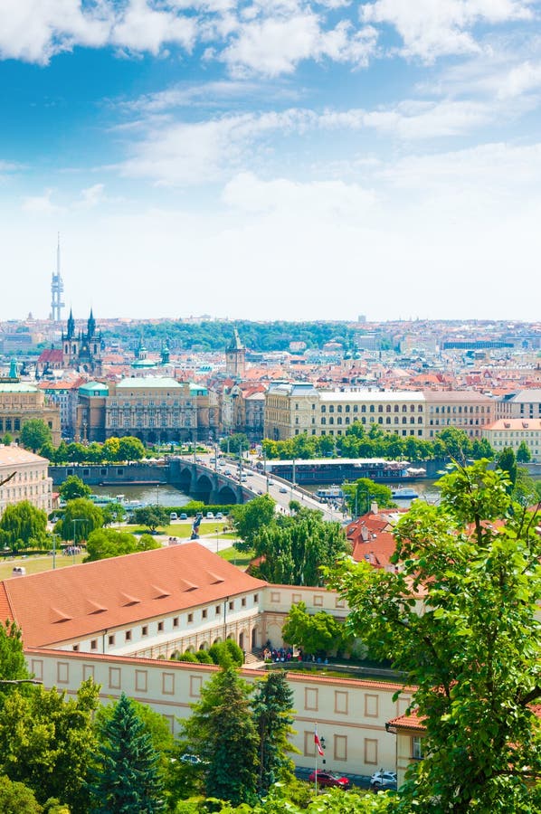 Vue de ville de Prague image libre de droits Vue de ville de Prague image libre de droits