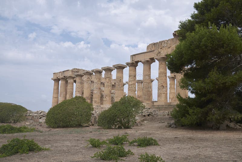 Vue du temple de Hera photos stock Vue du temple de Hera photos stock