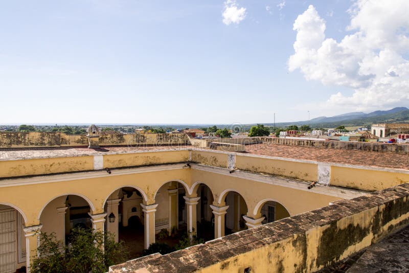 Vue panoramique de la ville historique du Trinidad, Cuba photographie stock libre de droits Vue panoramique de la ville historique du Trinidad, Cuba photographie stock libre de droits