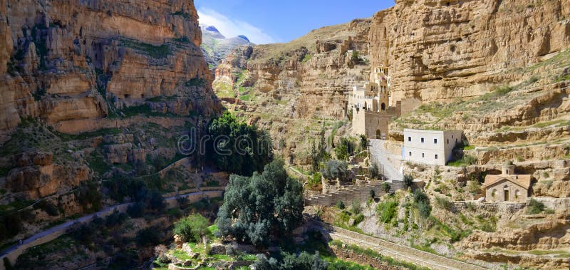 Vue panoramique de saint George Monastery, Jérusalem photo libre de droits Vue panoramique de saint George Monastery, Jérusalem photo libre de droits