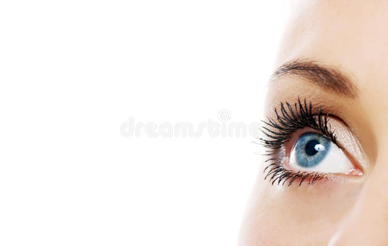 Vue proche d'oeil de femme photo libre de droits