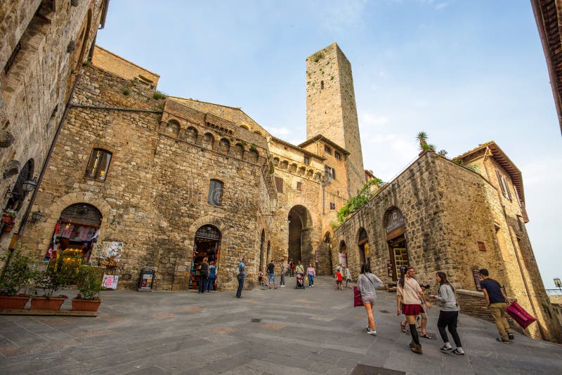 Vue province de San Gimignano, Sienne, Toscane, Italie photo stock Vue province de San Gimignano, Sienne, Toscane, Italie photo stock