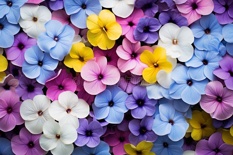 Vue rapprochée d'un beau buisson d'hydrangée photo stock