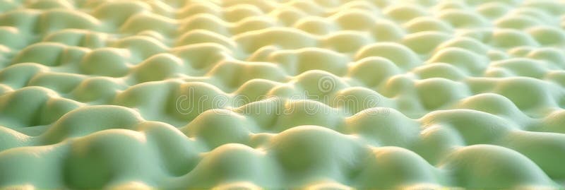 Vue rapprochée de la surface de mousse à texture douce sous une lumière chaude illustration de vecteur