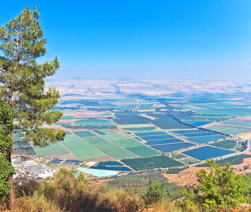 Vue scénique sur la vallée de danse polynésienne, Israël du nord image stock Vue scénique sur la vallée de danse polynésienne, Israël du nord image stock