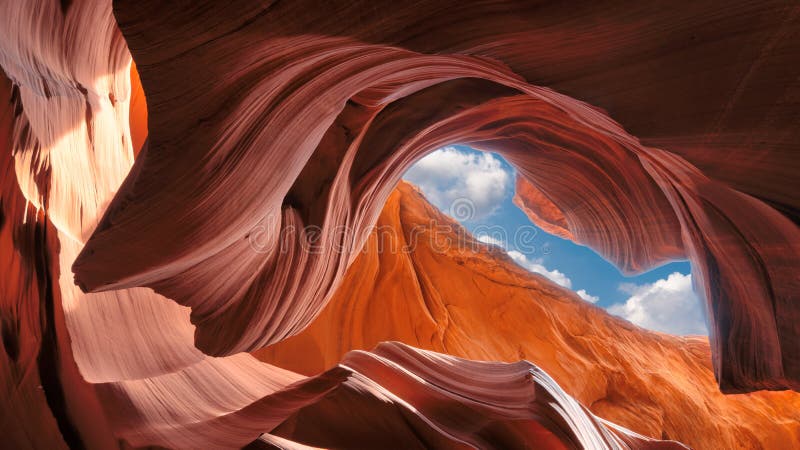 Vue spectaculaire du canyon d'antilope, Arizona photographie stock libre de droits Vue spectaculaire du canyon d'antilope, Arizona photographie stock libre de droits
