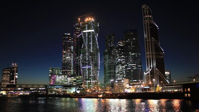 Vue statique dans la ville de Moscou banque de vidéos