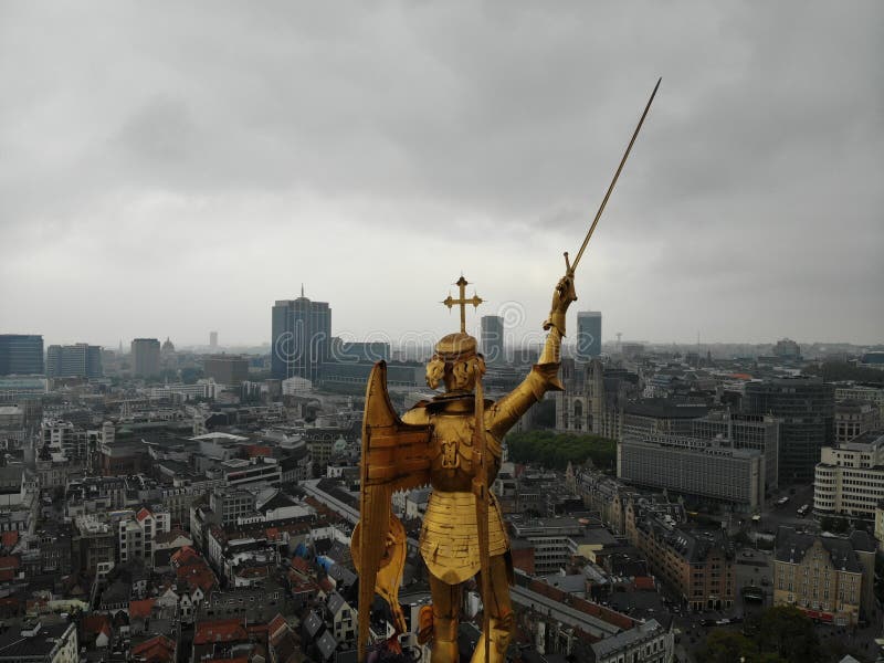 Vue stup?fiante d'en haut La capitale de la Belgique Grande Bruxelles Endroit très historique et touristique Doit voir Vue de bou images stock Vue stup?fiante d'en haut La capitale de la Belgique Grande Bruxelles Endroit très historique et touristique Doit voir Vue de bou images stock