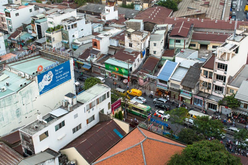 Vue supérieure de Ho Chi Minh City photo stock Vue supérieure de Ho Chi Minh City photo stock