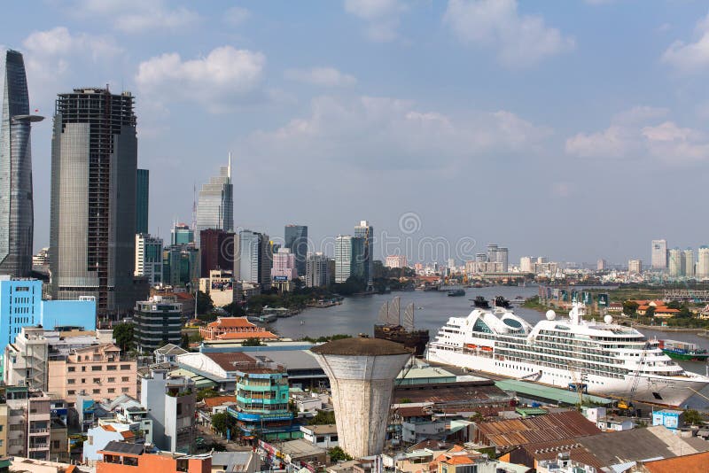 Vue supérieure de Ho Chi Minh City (Saigon) photos stock Vue supérieure de Ho Chi Minh City (Saigon) photos stock