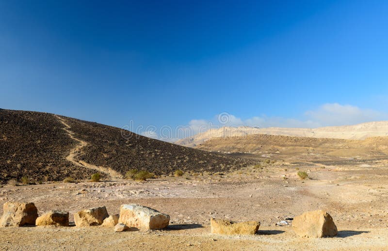 Vue sur le désert du Negev photos stock Vue sur le désert du Negev photos stock