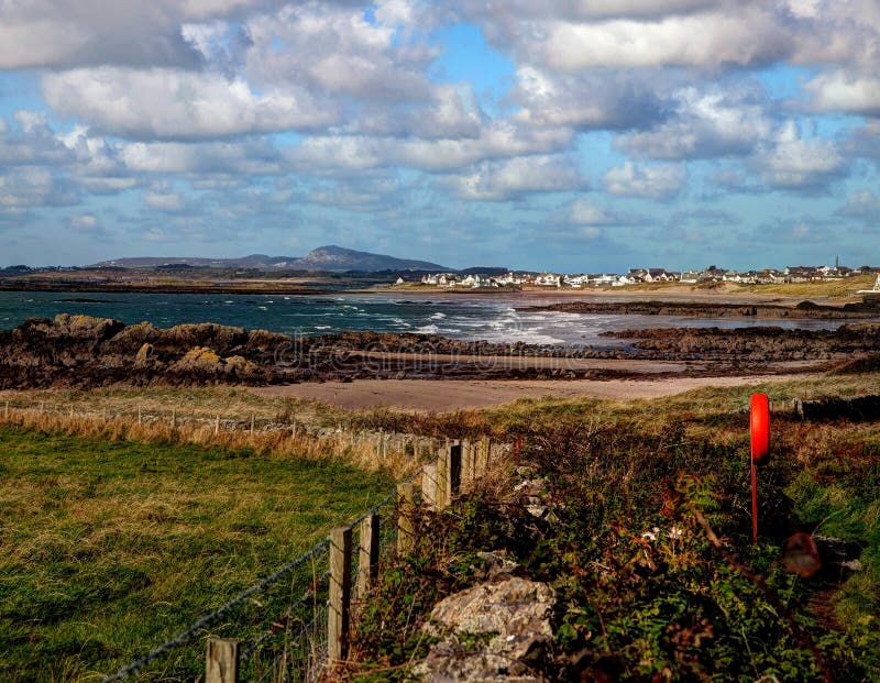 Vue à Rhosneigr photographie stock Vue à Rhosneigr photographie stock