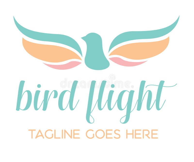Plantilla de Icono de Logotipo de Vuelo de Pájaro libre illustration