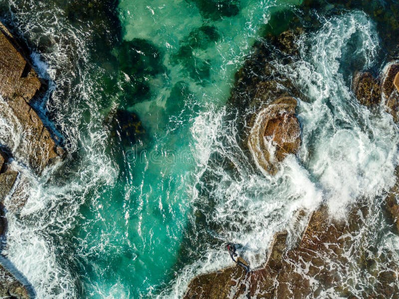 Vues aériennes de côte Illawarra d'Austinmer images libres de droits Vues aériennes de côte Illawarra d'Austinmer images libres de droits