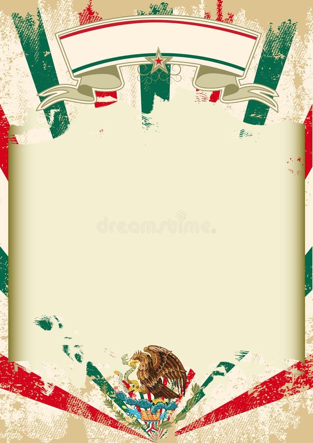 Vuile Mexicaanse zonnestralenaffiche royalty-vrije illustratie Vuile Mexicaanse zonnestralenaffiche royalty-vrije illustratie