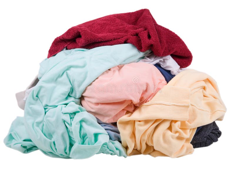 A pile of dirty laundry. A pile of dirty laundry