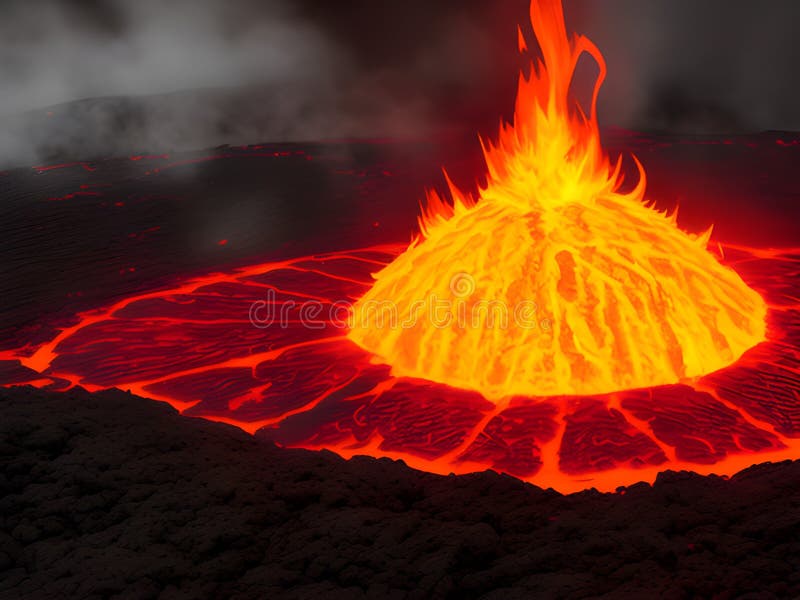 vetor de contorno de ícone vulcânico de crosta. fogo de magma 15099213 Vetor  no Vecteezy
